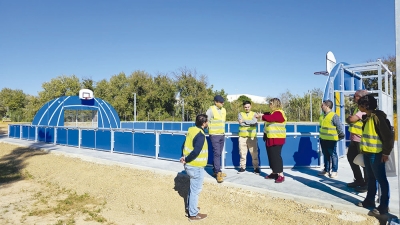 Avanza a buen ritmo la segunda fase de la obra del Parque Donantes de Sangre de Bollullos de la Mitaci&oacute;n