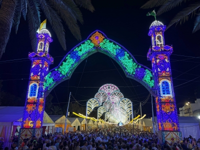 Coria del Río se prepara para su Feria con conciertos, concursos tradicionales y un espectáculo de drones sobre el Guadalquivir