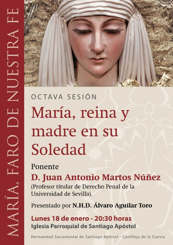&lsquo;Mar&iacute;a, reina y madre en su Soledad&rsquo;, en el Ciclo Mariol&oacute;gico de la Coronaci&oacute;n