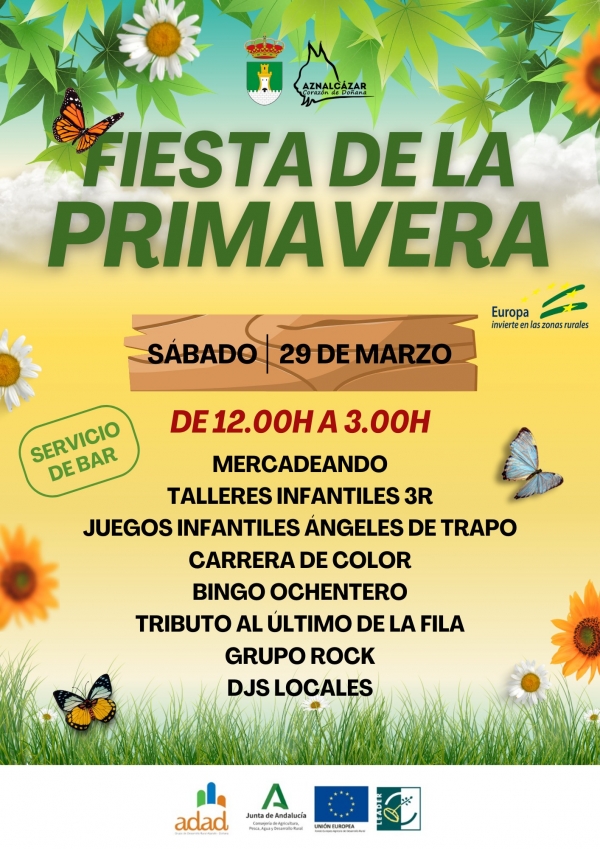 Aznalc&aacute;zar celebra la Fiesta de la Primavera el pr&oacute;ximo 29 de marzo