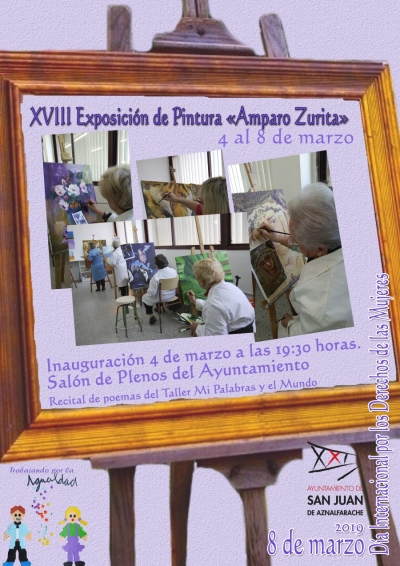 Una muestra de artistas locales de San Juan de Aznalfarache abre la programaci&oacute;n de actividades del 8M