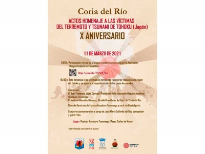 Coria del R&iacute;o conmemora el d&eacute;cimo aniversario del tsunami de Jap&oacute;n