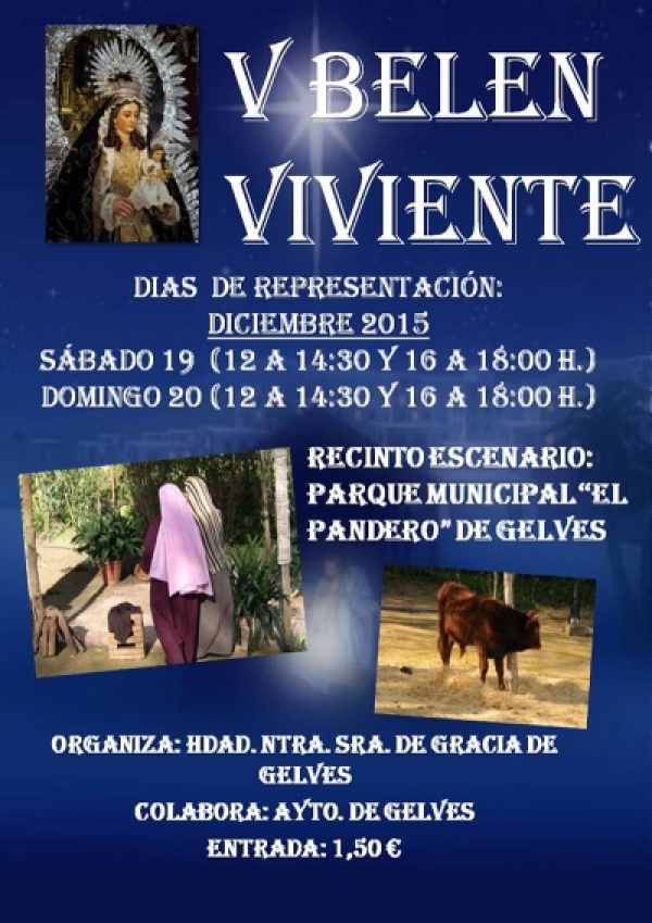 El Bel&eacute;n Viviente de Gelves vuelve a su ubicaci&oacute;n habitual en el parque municipal del Pandero