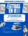 Sevilla acoge el III Encuentro Nacional de Literatura &lsquo;Letras en Off&rsquo; los d&iacute;as 12 y 13 de mayo