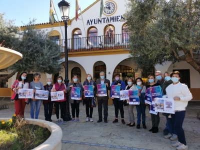 Bormujos se pinta de violeta en la lucha contra la violencia de g&eacute;nero