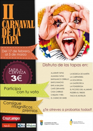 La mejor gastronom&iacute;a local, a partir de este fin de semana con el Carnaval de la Tapa de Gines