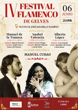 Gelves presenta el cartel de la IV edici&oacute;n de su Festival Flamenco y refuerza su apuesta por este arte como se&ntilde;a de identidad cultural