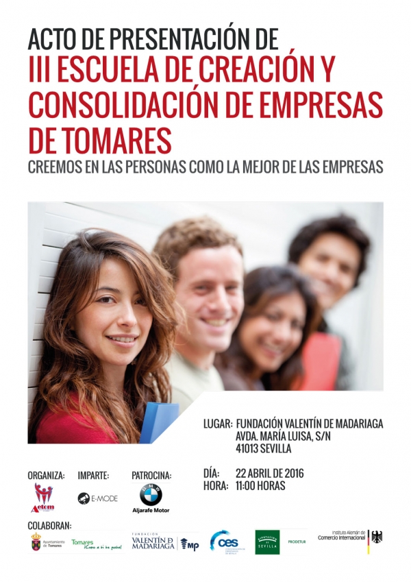 III Escuela de Creaci&oacute;n y Consolidaci&oacute;n de Empresas de Tomares