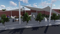 Nuevas zonas de sombra y un kiosco para el paseo Juan de Dios Soto de Gines