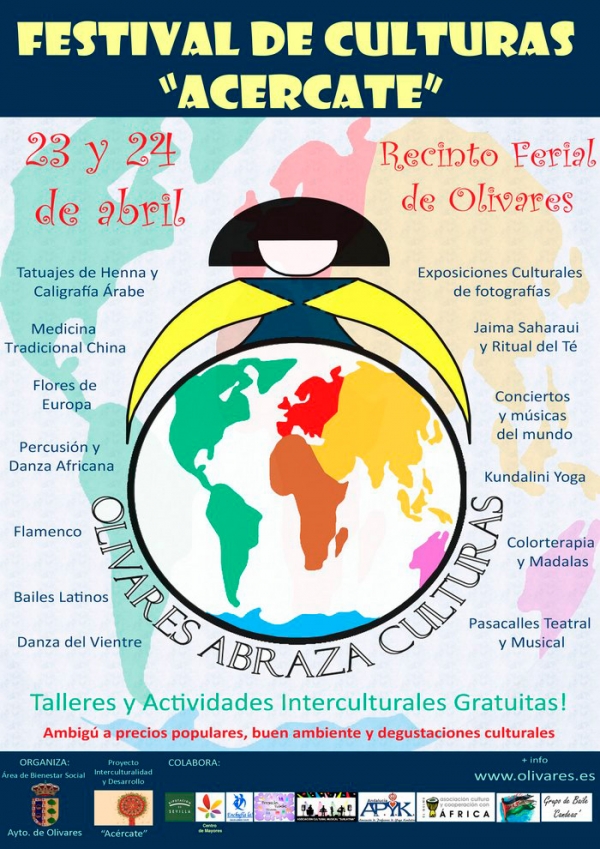 El recinto ferial de Olivares acoger&aacute; los d&iacute;as 23 y 24 de abril el primer Festival de Culturas "Ac&eacute;rcate"