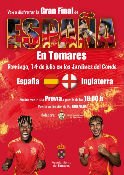 Tomares instalar&aacute; una pantalla gigante en los Jardines del Conde de la Hacienda Santa Ana para ver la final de la Eurocopa