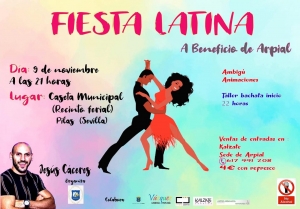Fiesta Latina y Taller de Bachata en Pilas por una buena causa
