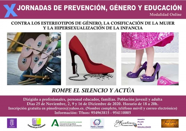 El ayuntamiento de Olivares desarrolla la X edici&oacute;n de las jornadas de prevenci&oacute;n, g&eacute;nero y educaci&oacute;n. Modalidad online.
