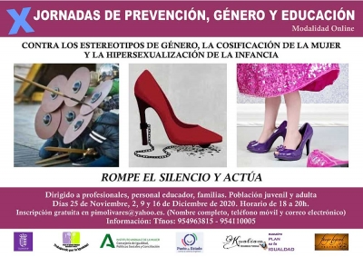 El ayuntamiento de Olivares desarrolla la X edici&oacute;n de las jornadas de prevenci&oacute;n, g&eacute;nero y educaci&oacute;n. Modalidad online.