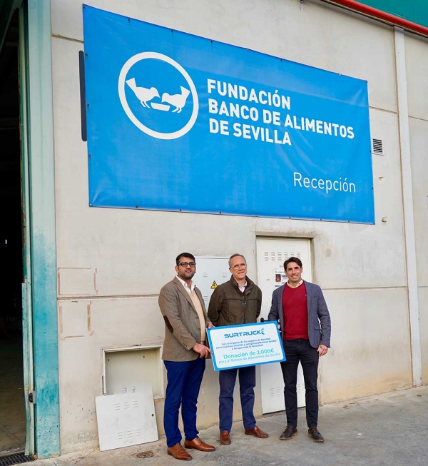 Surtruck dona al Banco de Alimentos de Sevilla el importe de sus cestas de Navidad para adquirir m&aacute;s de 3.300 litros de leche