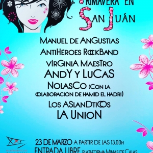 San Juan dar&aacute; la bienvenida a la primavera con un macro concierto el s&aacute;bado 23 de marzo en la plataforma