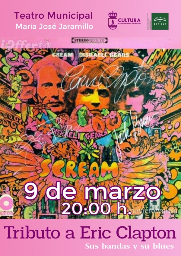 El Teatro Municipal de Gelves acoger&aacute; el concierto tributo a Eric Clapton el pr&oacute;ximo s&aacute;bado d&iacute;a 9
