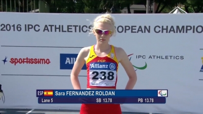 La gran promesa tomare&ntilde;a, Sara Fern&aacute;ndez, logra la medalla de bronce en el V campeonato de Europa IPC
