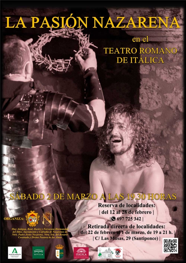 Vuelve a escena 'La Pasi&oacute;n Nazarena' el pr&oacute;ximo dos de marzo en el Teatro Romano de It&aacute;lica