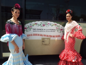 El servicio especial de autobuses entre Gines y la Feria de Abril podr&aacute; pagarse por primera vez con la tarjeta del Consorcio