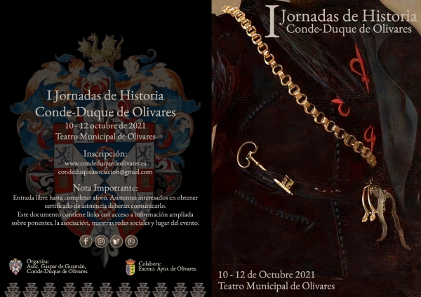 Las I Jornadas de Historia analizar&aacute;n la huella del Conde Duque del 10 al 12 de octubre