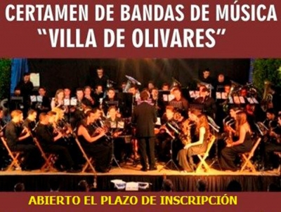 El ayuntamiento de Olivares pone en marcha el VII Certamen Nacional de bandas de m&uacute;sica "Villa de Olivares" e inagura una nueva web oficial dedicada al evento