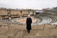 La Consejer&iacute;a de Cultura aborda la reconstrucci&oacute;n del frente esc&eacute;nico del Teatro Romano de It&aacute;lica