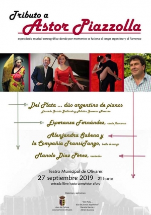 Concierto "Tributo a Astor Piazzola" en el Teatro Municipal de Olivares