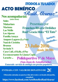 Acto ben&eacute;fico "Ra&uacute;l Alcaraz" en San Juan de Aznalfarache