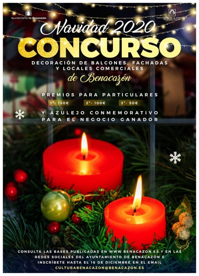 Concurso de decoraci&oacute;n navide&ntilde;a de balcones, fachadas y locales comerciales en Benacaz&oacute;n
