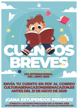 Convocado en Benacaz&oacute;n el IX Concurso de Cuentos Breves con motivo del D&iacute;a Internacional del Libro