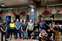 El delegado territorial de Empleo visita el curso oficial de soldadura de la Junta que imparte COMEGU