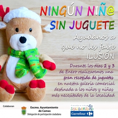 Campa&ntilde;a 'Ning&uacute;n ni&ntilde;o sin juguete' en Camas