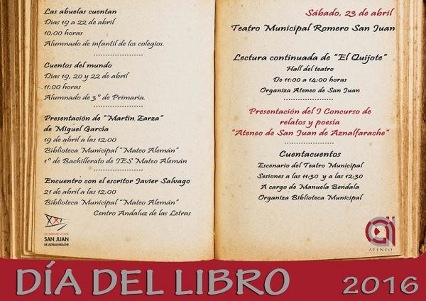 Ayuntamiento y Ateneo colaboran por primera vez en la celebraci&oacute;n del D&iacute;a del Libro
