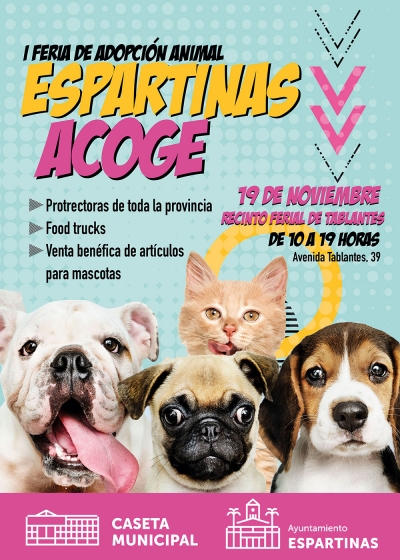 Llega la I Edici&oacute;n de la Feria de Adopci&oacute;n de Animal "Espartinas Acoge"